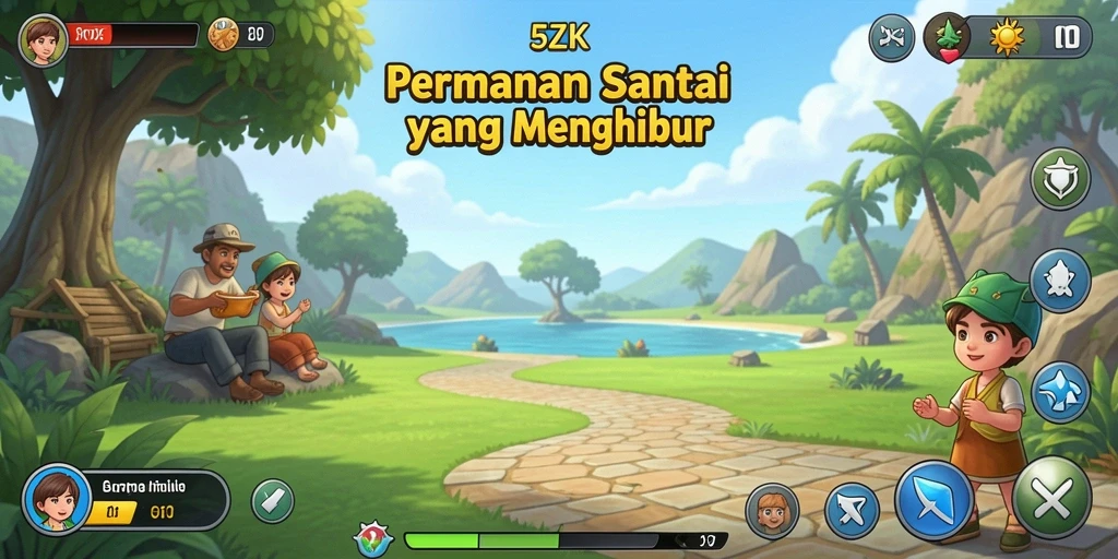 Tampilan gameplay seru dari 5ZK dengan aksi cepat.