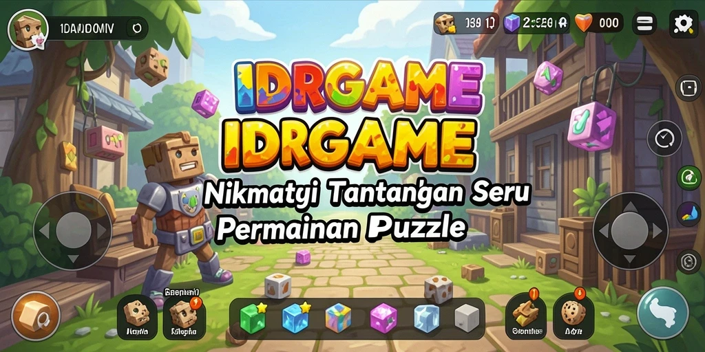 Tangkapan layar utama <strong>IDRGAME</strong> menunjukkan gameplay Puzzle yang menantang dan seru.