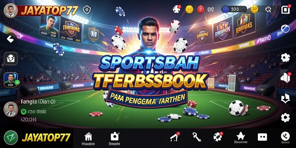Tampilan menarik dan antarmuka intuitif JAYATOP77 dalam gameplay Sportsbook.