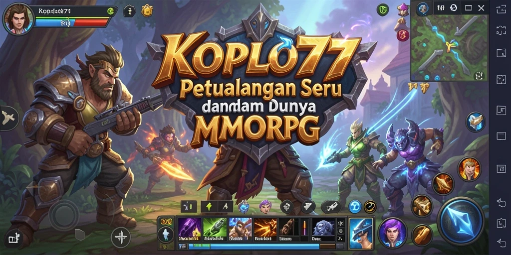 Tangkapan layar gameplay KOPLO77 yang menunjukkan aksi seru di dunia MMORPG.