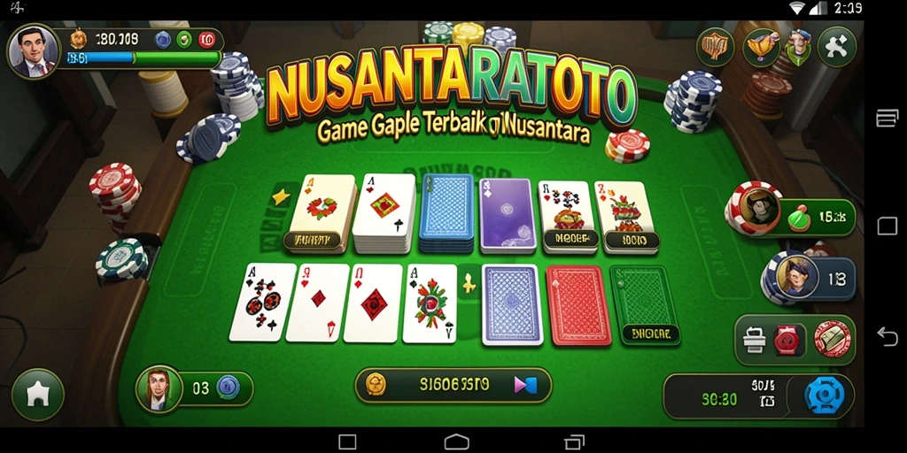 Screenshot gameplay NUSANTARATOTO menampilkan serunya bermain Gaple.