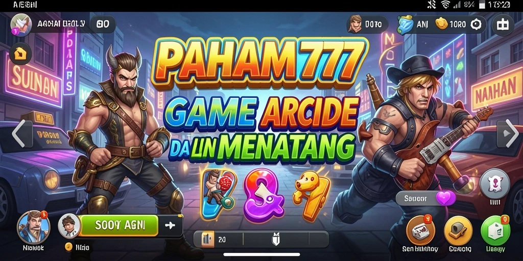Tampilan gameplay seru PAHAM777 dalam genre Arcade.