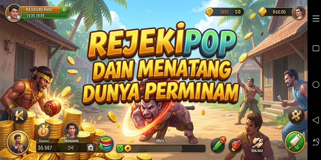 Screenshot utama REJEKIPOP menampilkan aksi mendebarkan dan grafis berkualitas tinggi.