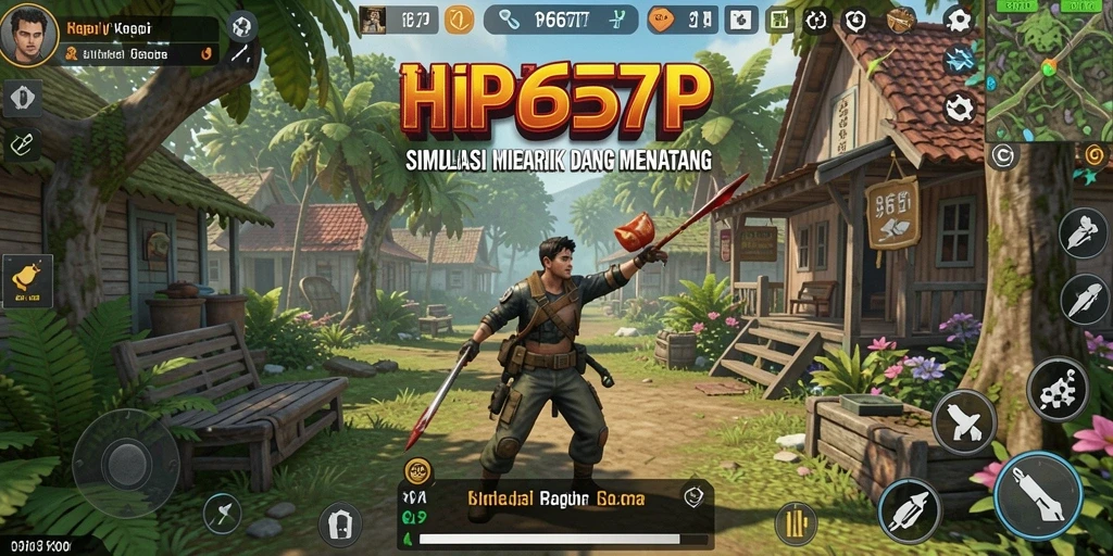 Tangkapan layar gameplay RP6677 menampilkan suasana simulasi yang hidup dan interaktif.