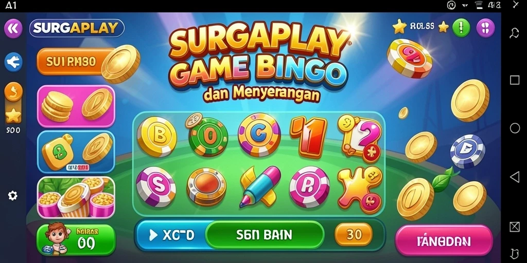 Tampilan gameplay SURGAPLAY yang seru dalam permainan Bingo.